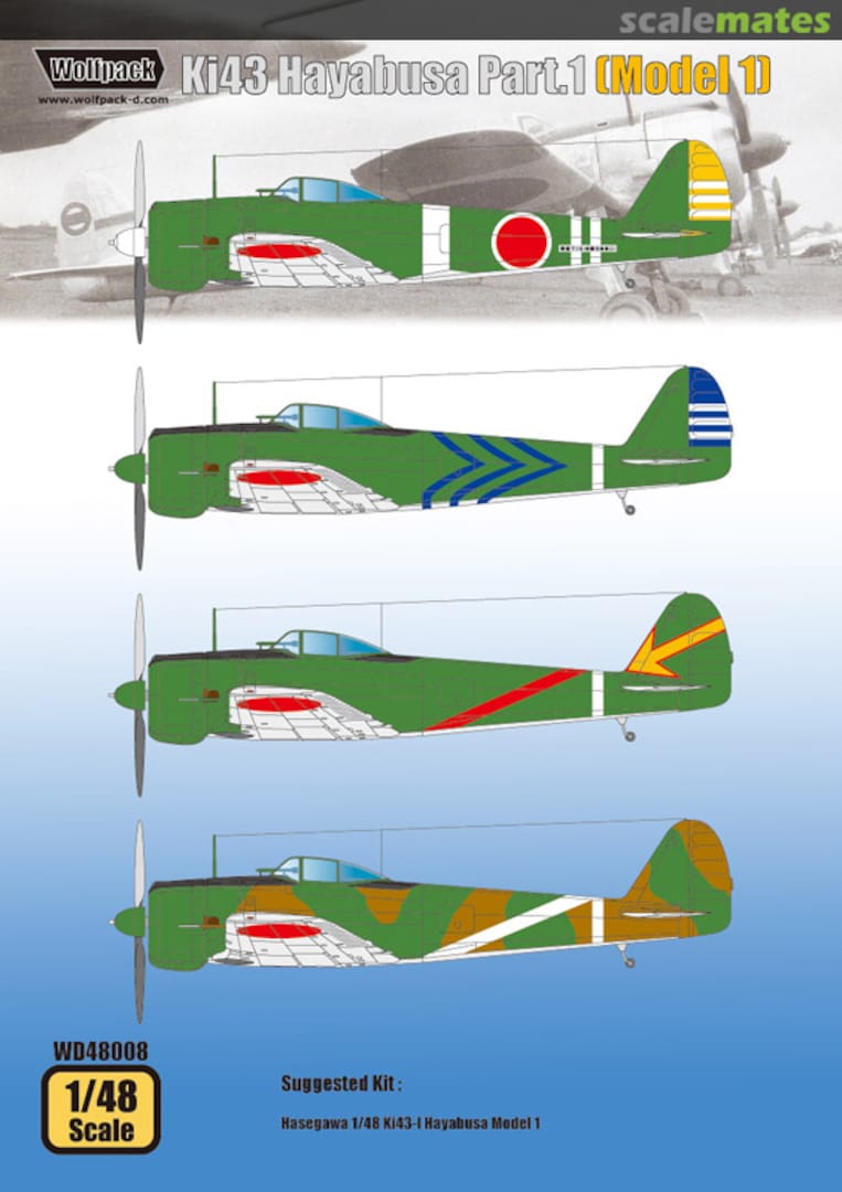 Boxart Ki-43 Hayabusa Part 1 WD48008 Wolfpack Boxart Ki-43 Hayabusa Part 1 WD48008 Wolfpack