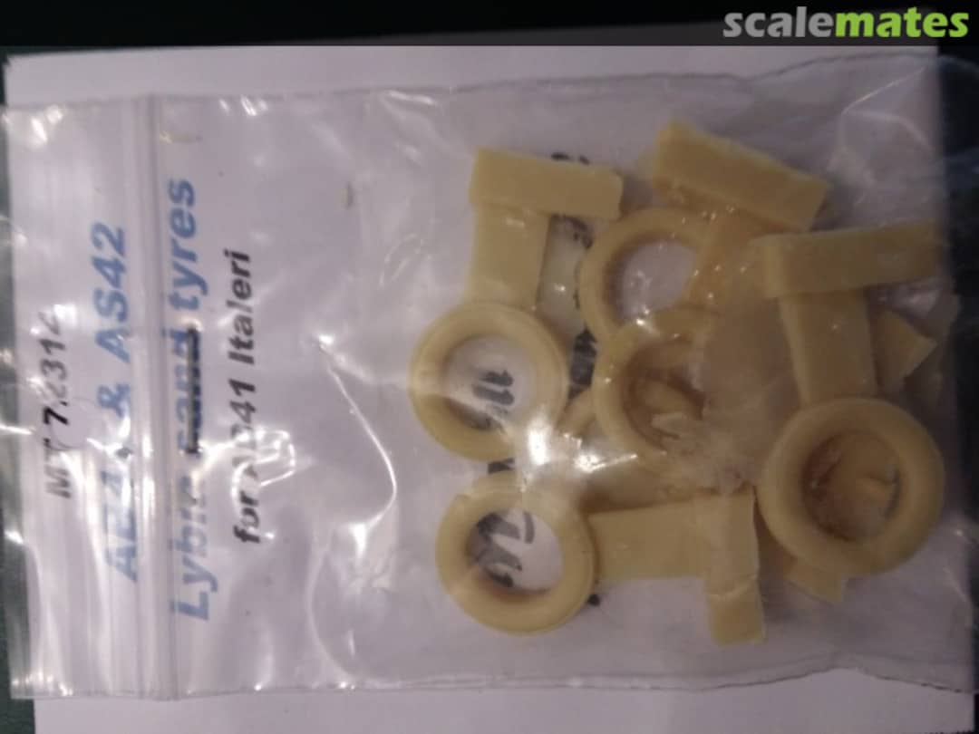 Boxart AB41 & AS42 Lybia sand tyres MT 72314 Modell Trans Modellbau