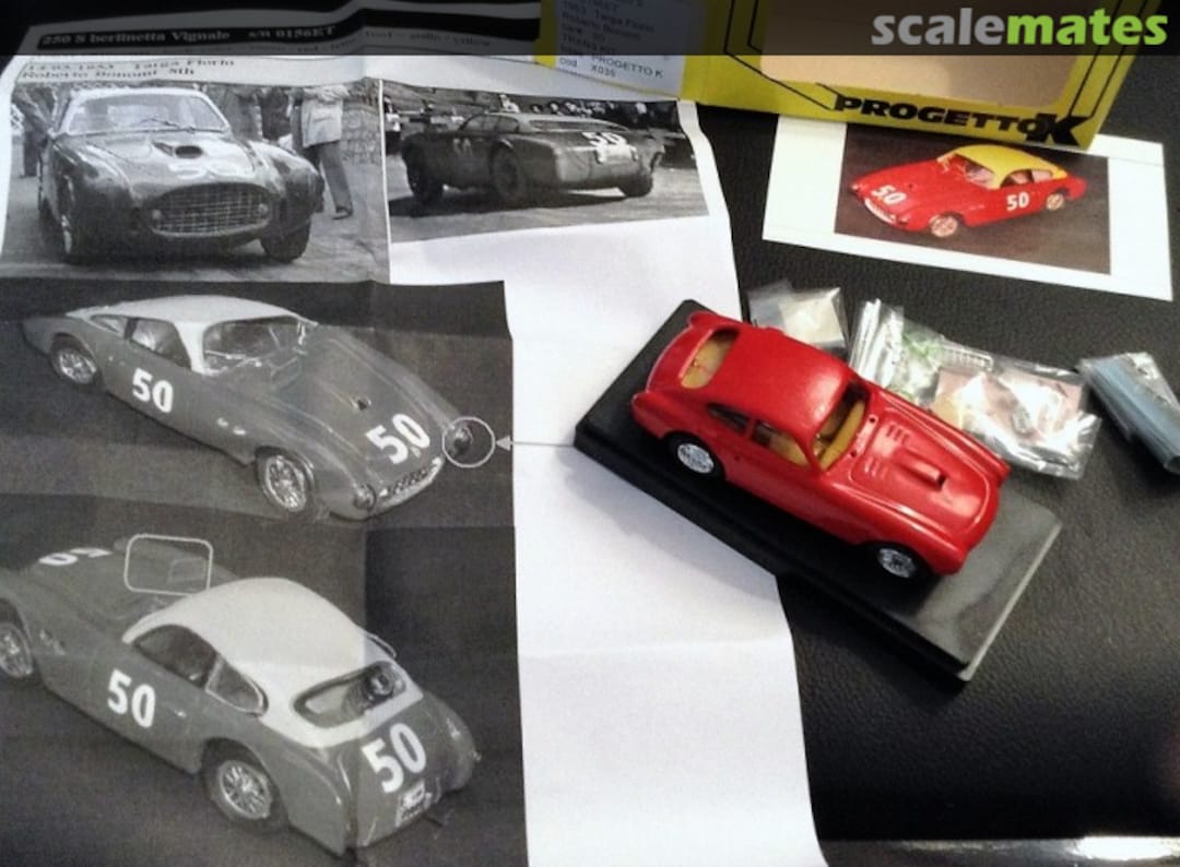 Boxart Ferrari 250 S Vignale #0156ET X035 Top Model Collection Boxart Ferrari 250 S Vignale #0156ET X035 Top Model Collection