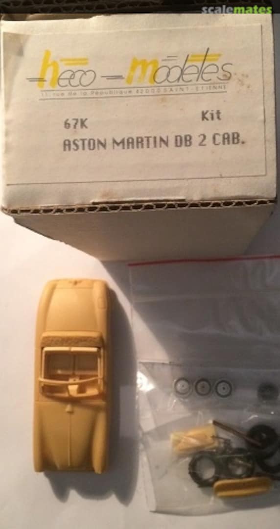 Boxart Aston Martin DB 2 67K heco-modèles Boxart Aston Martin DB 2 67K heco-modèles