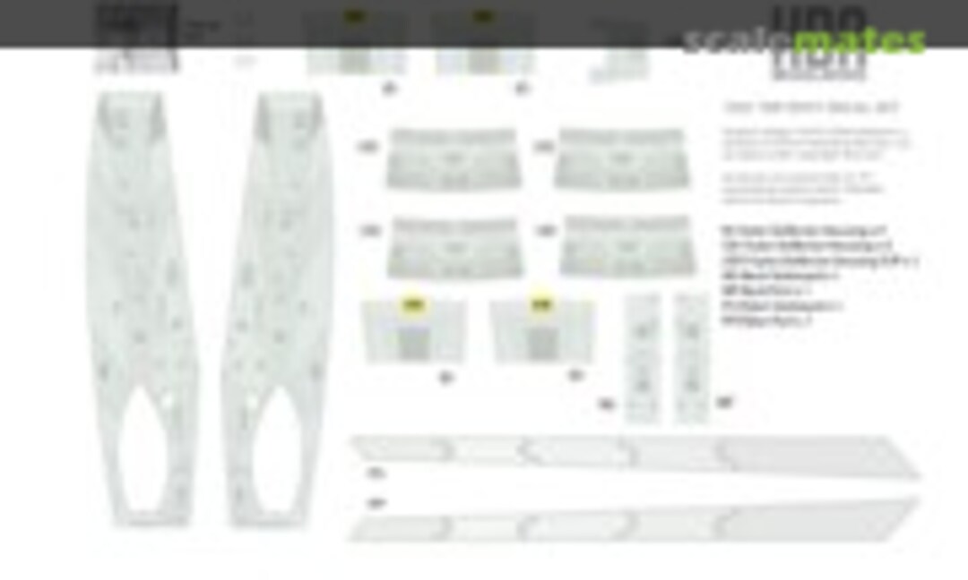 1:537 U.S.S. Enterprise Refit Strongback, Deflector Housing and Pylon Decals (HDA Modelworx IN0422) IN0422