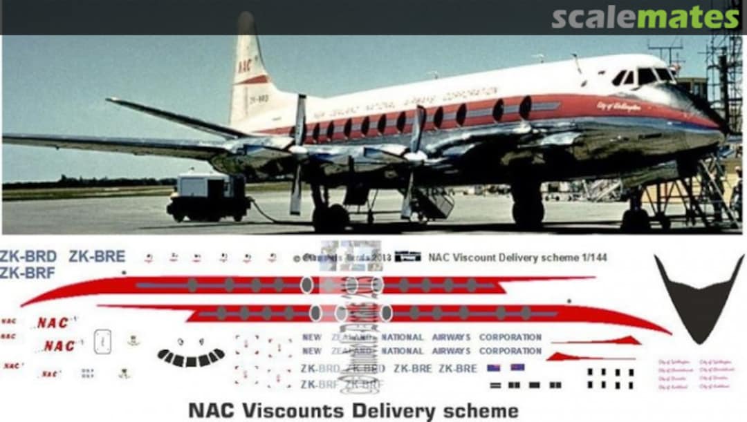 Boxart NAC Viscount Delivery scheme OMD0033 Oldmodels Decals Boxart NAC Viscount Delivery scheme OMD0033 Oldmodels Decals