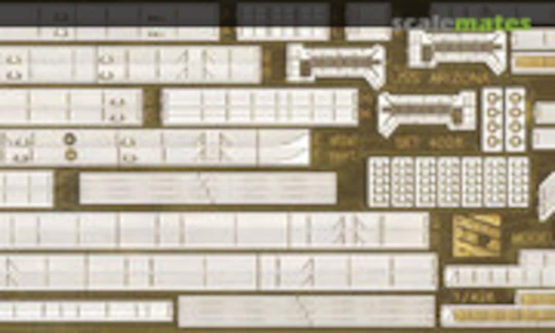 1:429 USS Arizona Rails Photoetch Set (Tom's Modelworks 4026) 4026