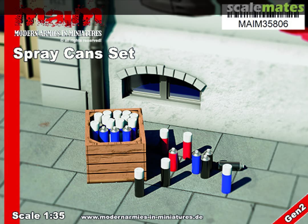 Boxart Spray Can Set MAIM35806 MAiM Boxart Spray Can Set MAIM35806 MAiM