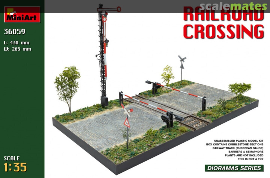 Boxart Railroad crossing 36059 MiniArt Boxart Railroad crossing 36059 MiniArt