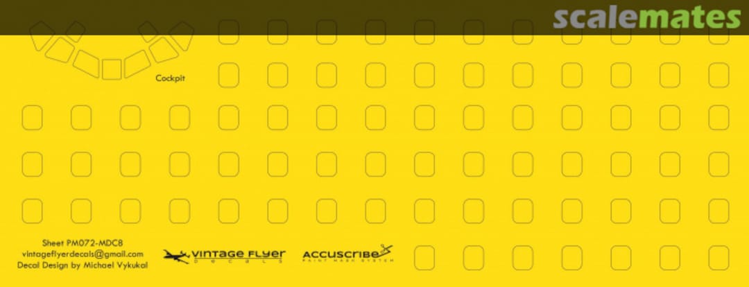 Boxart Mach 2 DC-8 Window Masks 1/72 PM072-MDC8 Vintage Flyer Decals Boxart Mach 2 DC-8 Window Masks 1/72 PM072-MDC8 Vintage Flyer Decals