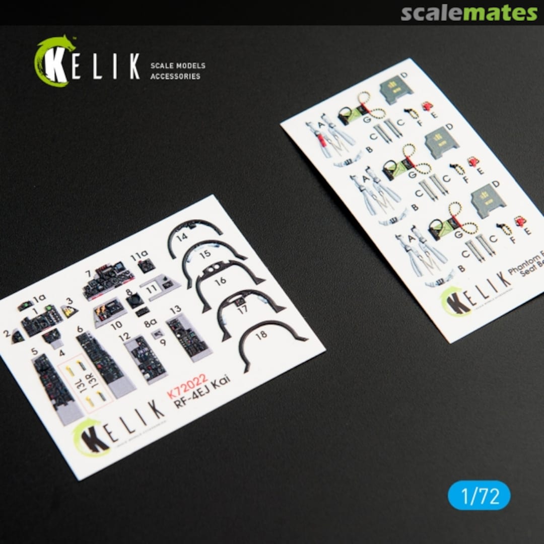 Boxart RF-4EJ Phantom II - interior 3D decals K72022 Kelik Boxart RF-4EJ Phantom II - interior 3D decals K72022 Kelik