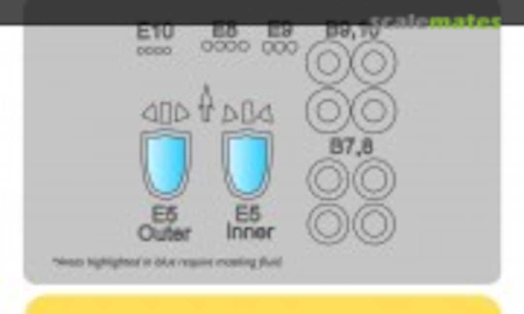 1:72 Hawker Tempest Mk.V Canopy & Wheel Masks (Kit Masx 72-063V) 72-063V