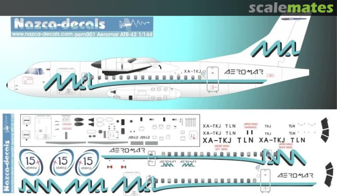 Boxart ATR 42-500 AEM001 Nazca decals