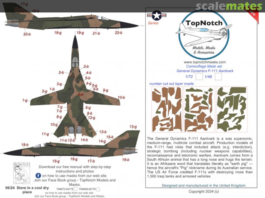 Boxart General Dynamics F-111 Aardvark TNM72-M176 TopNotch Boxart General Dynamics F-111 Aardvark TNM72-M176 TopNotch