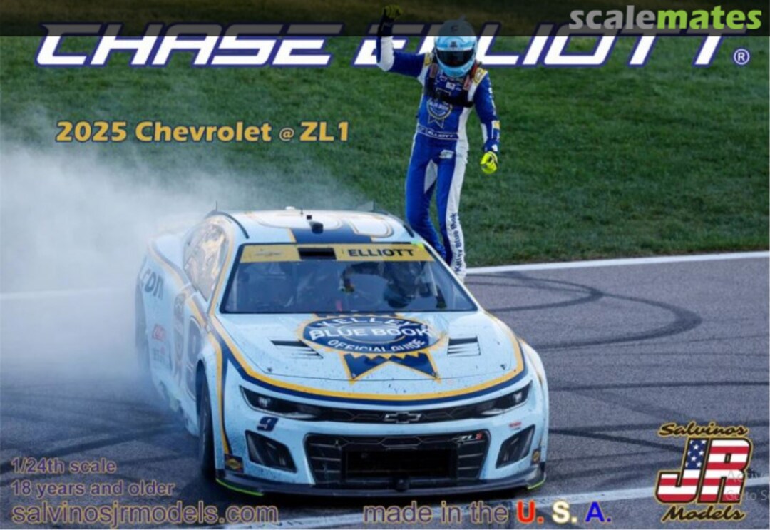 Boxart Chase Elliott 2025 Chevrolet Camaro ZL1 HMC2025CEK Salvinos JR Models