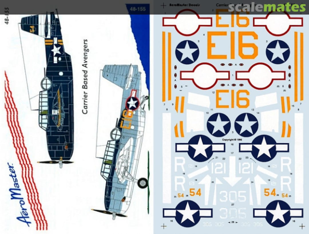 Boxart Carrier Based Avengers 48-155 AeroMaster Boxart Carrier Based Avengers 48-155 AeroMaster