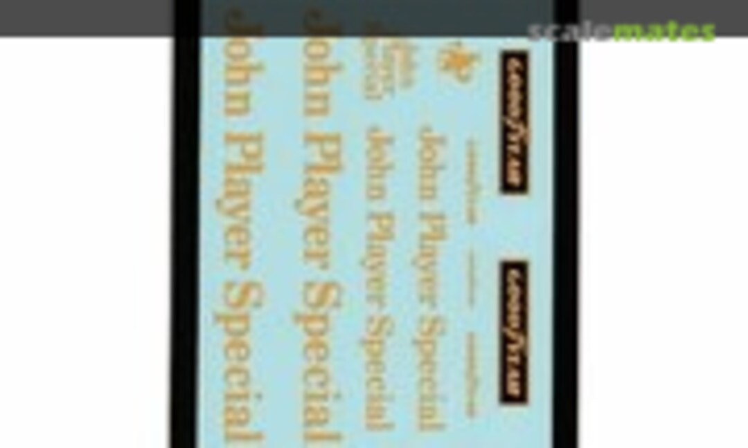 1:12 Lotus 78 Sponsorship Decal (for Tamiya) (Museum collection DC-456) DC-456