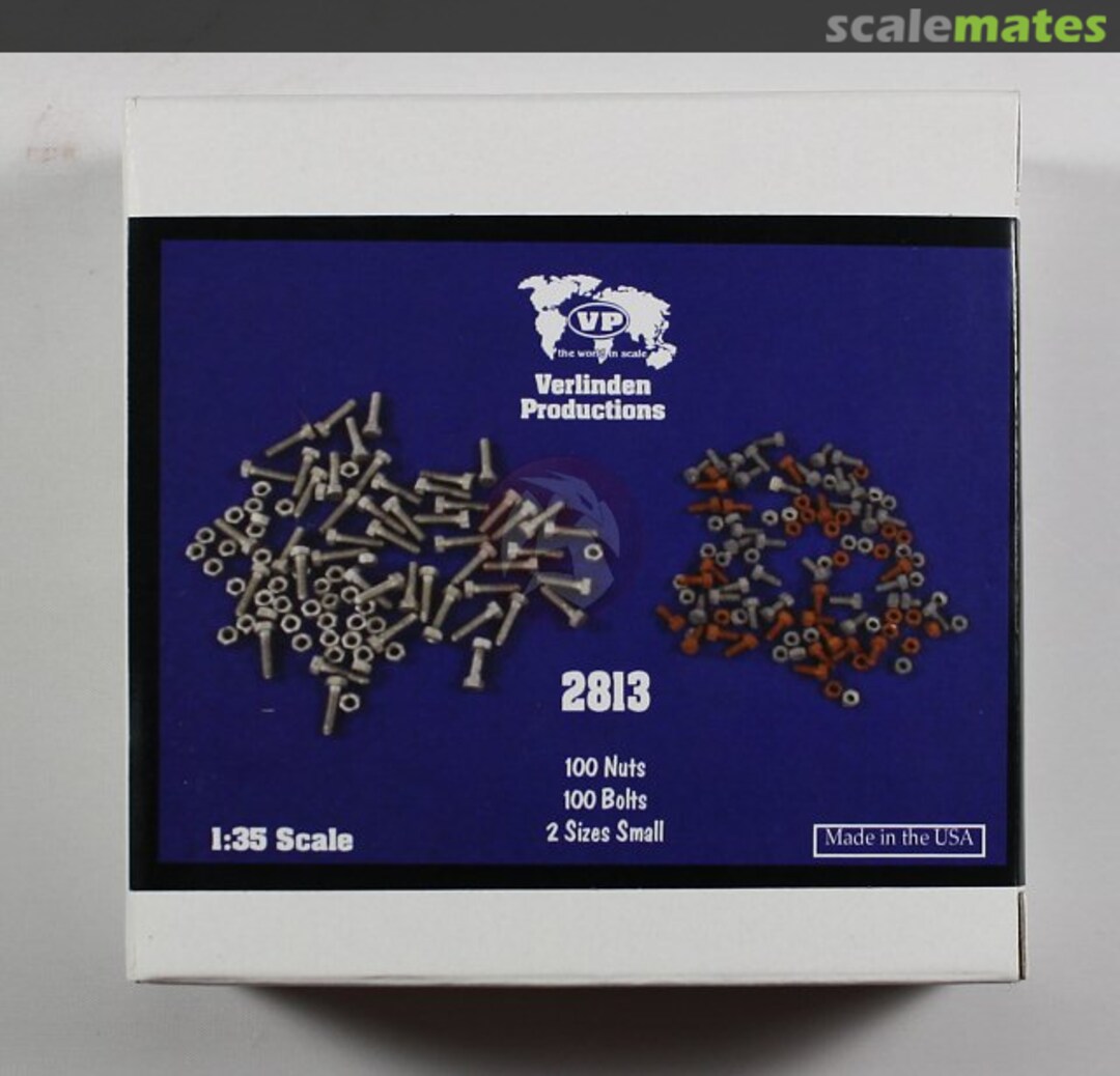 Boxart 100 Nuts & 100 Bolts 2 Sizes Small 2813 Verlinden Productions Boxart 100 Nuts & 100 Bolts 2 Sizes Small 2813 Verlinden Productions