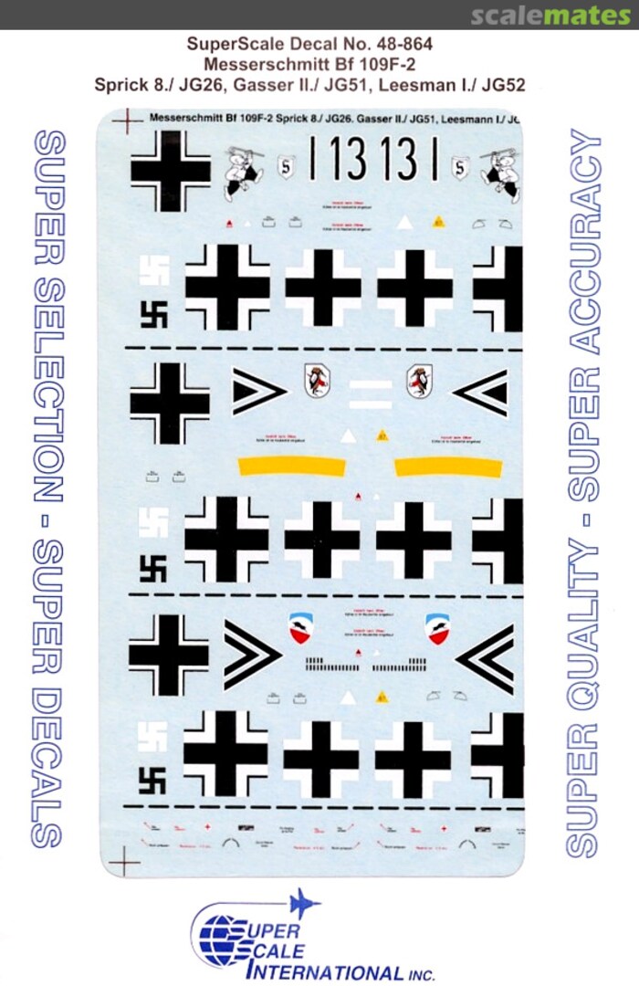 Boxart Messerschmitt Bf 109F-2 48-864 SuperScale International Boxart Messerschmitt Bf 109F-2 48-864 SuperScale International