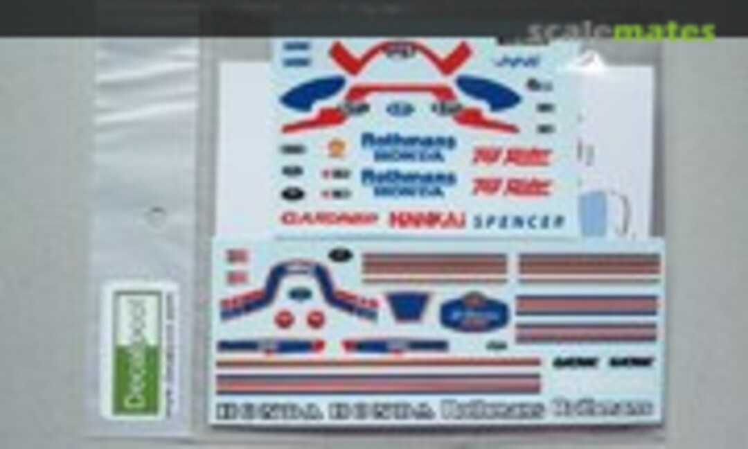 1:12 Honda NSR500 Rothmans WGP 86' Wayne Gardner / Freddie Spencer (Decalpool DP090) DP090