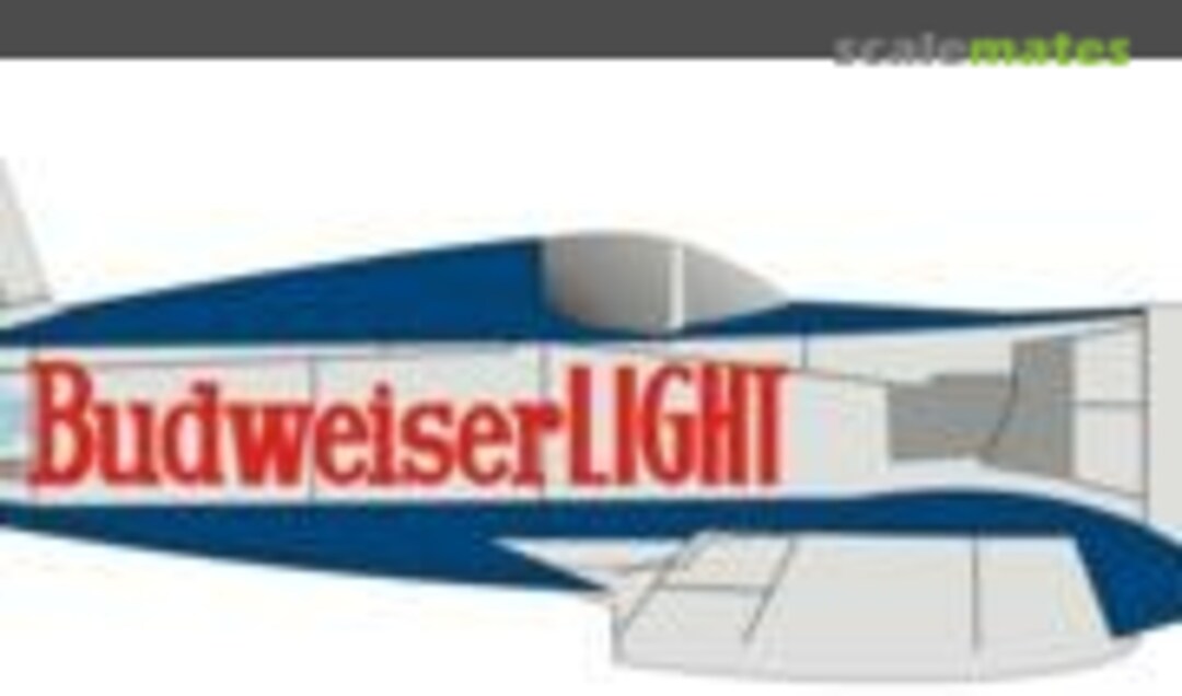 1:72 F2G #1 Bud Light Super Corsair 1982 (Red Pegasus Decals 1redBud) 1redBud