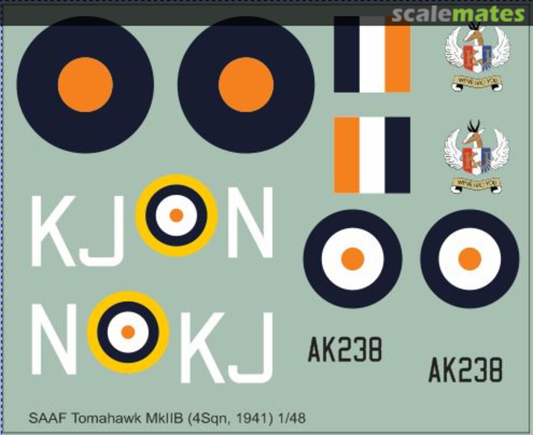 Boxart SAAF Curtiss P40B Tomahawk MkIIB MAV-480237 MAV Decals Boxart SAAF Curtiss P40B Tomahawk MkIIB MAV-480237 MAV Decals