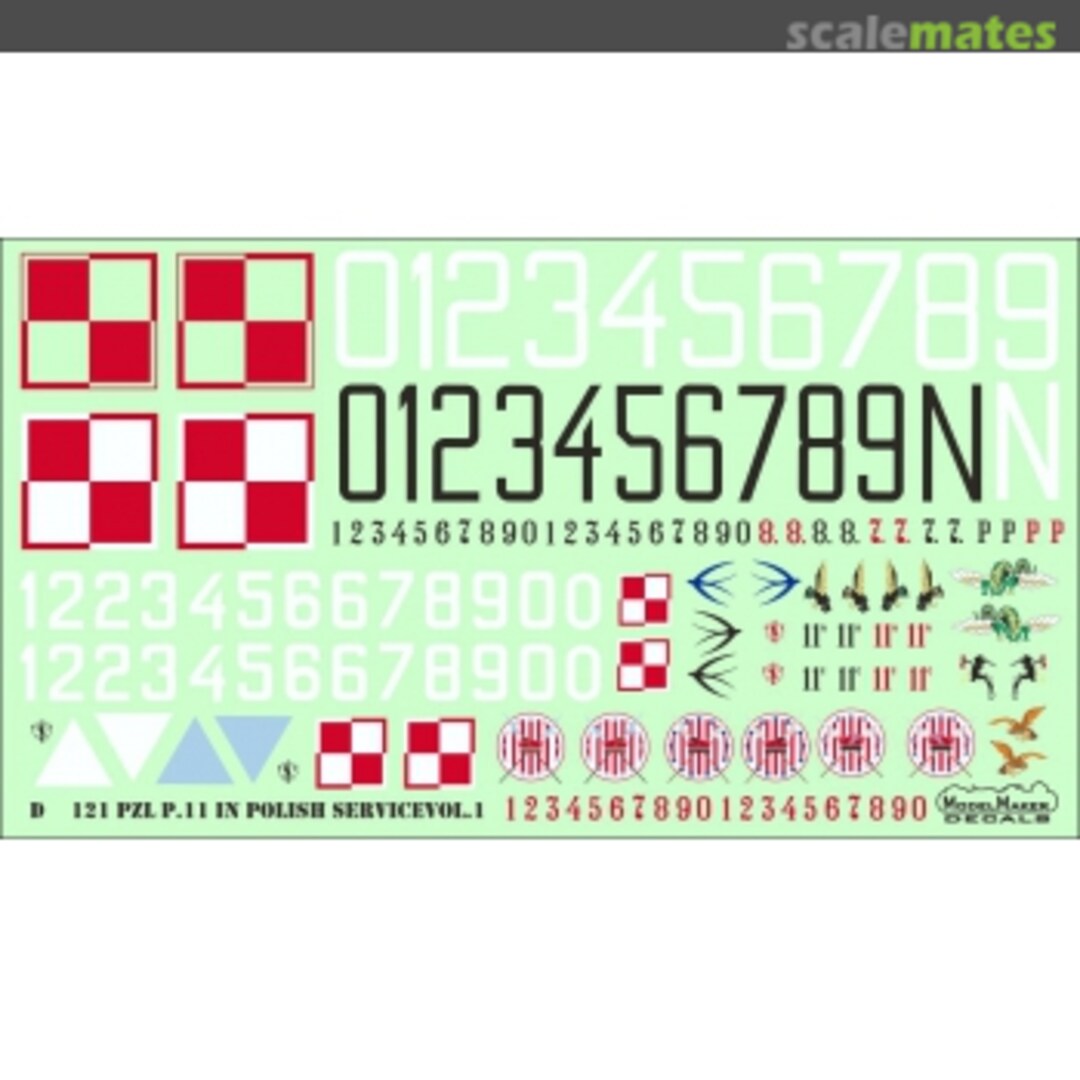 Boxart PZL P.11 IN POLISH SERVICE PART I D72121 ModelMaker