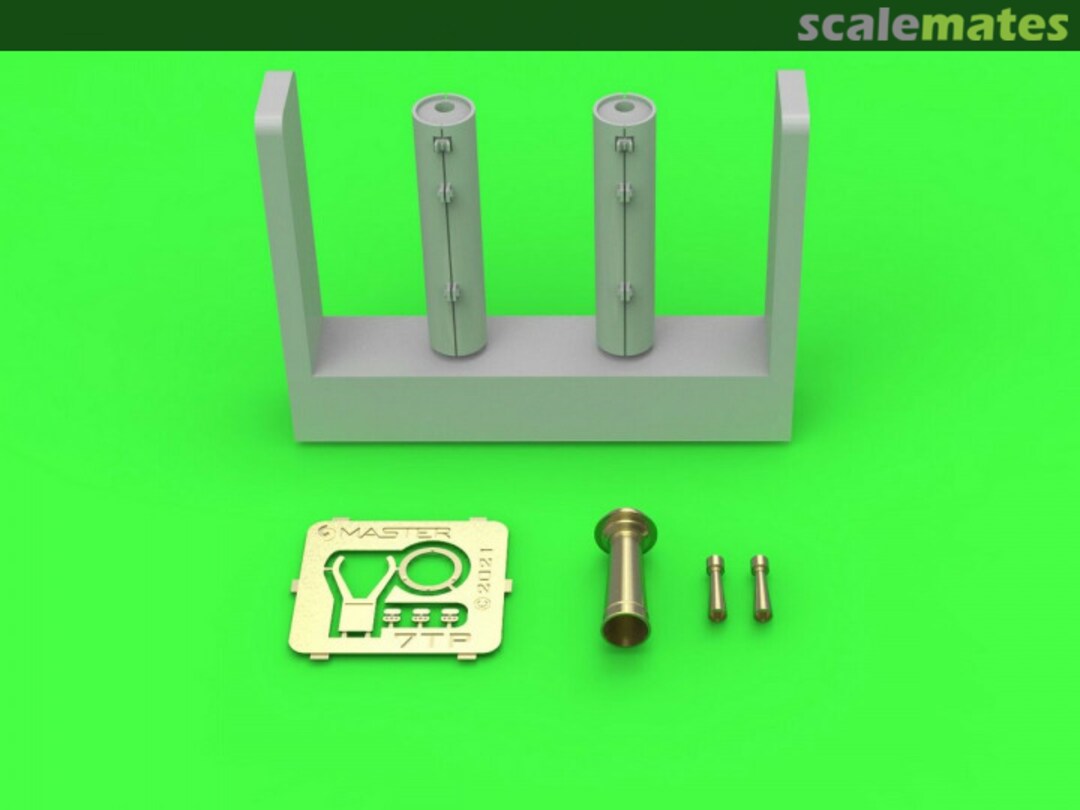 Boxart 7TP MG wz.30 armored gun barrels and signal horn GM-35-036 Master Boxart 7TP MG wz.30 armored gun barrels and signal horn GM-35-036 Master