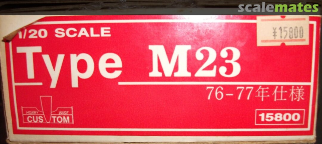 Boxart McLaren M23 Hobby Base Custom Boxart McLaren M23 Hobby Base Custom