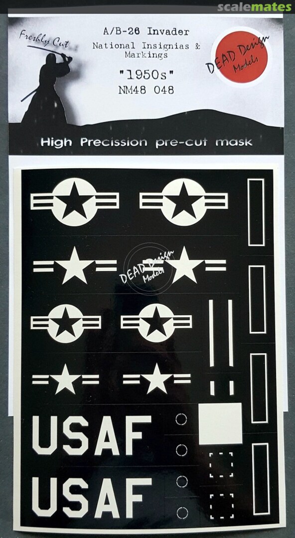 Boxart A/B-26 Invader - National Insignia & Markings 1950s NM48048 DEAD Design Models Boxart A/B-26 Invader - National Insignia & Markings 1950s NM48048 DEAD Design Models