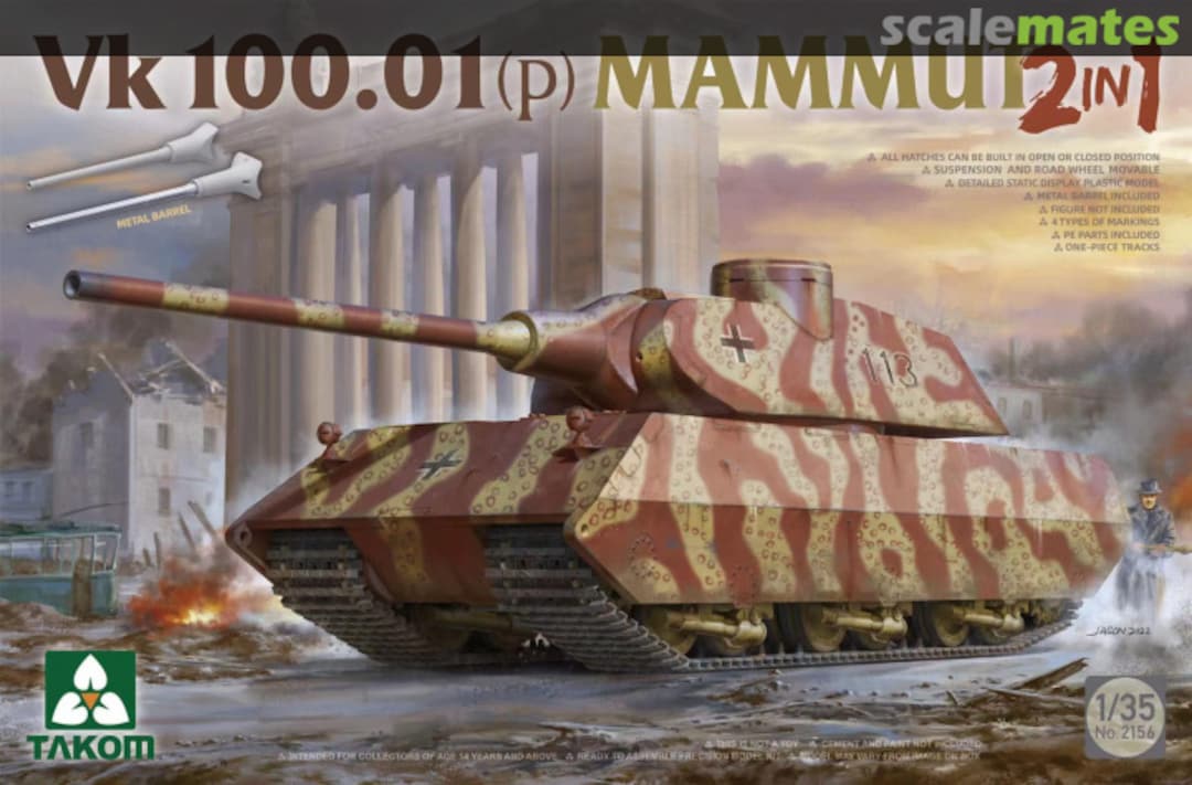 Boxart VK 100.01 (p) 2156 Takom Boxart VK 100.01 (p) 2156 Takom