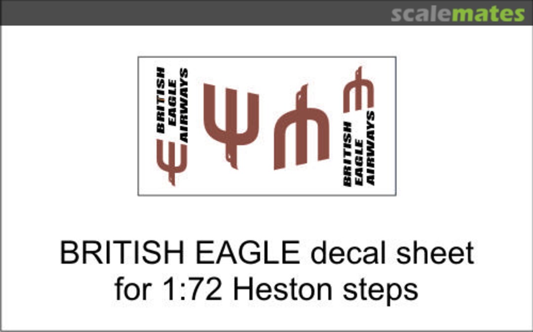 Boxart British Eagle decal sheet for 1:72 Heston steps GED72010E Aircraft In Miniature Ltd Boxart British Eagle decal sheet for 1:72 Heston steps GED72010E Aircraft In Miniature Ltd