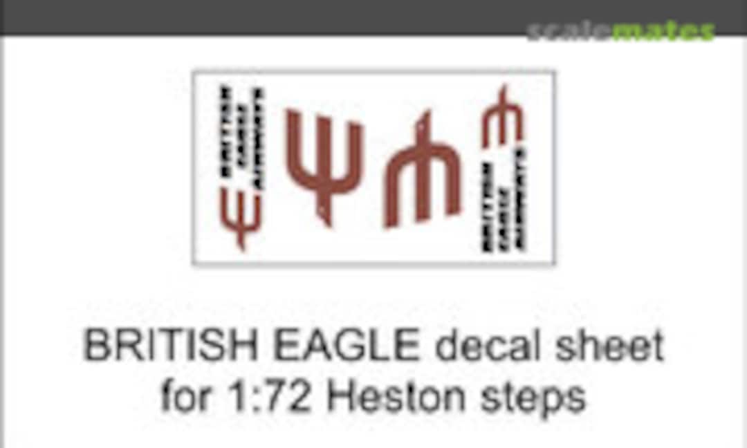 1:72 British Eagle decal sheet for 1:72 Heston steps (Aircraft In Miniature Ltd GED72010E) GED72010E