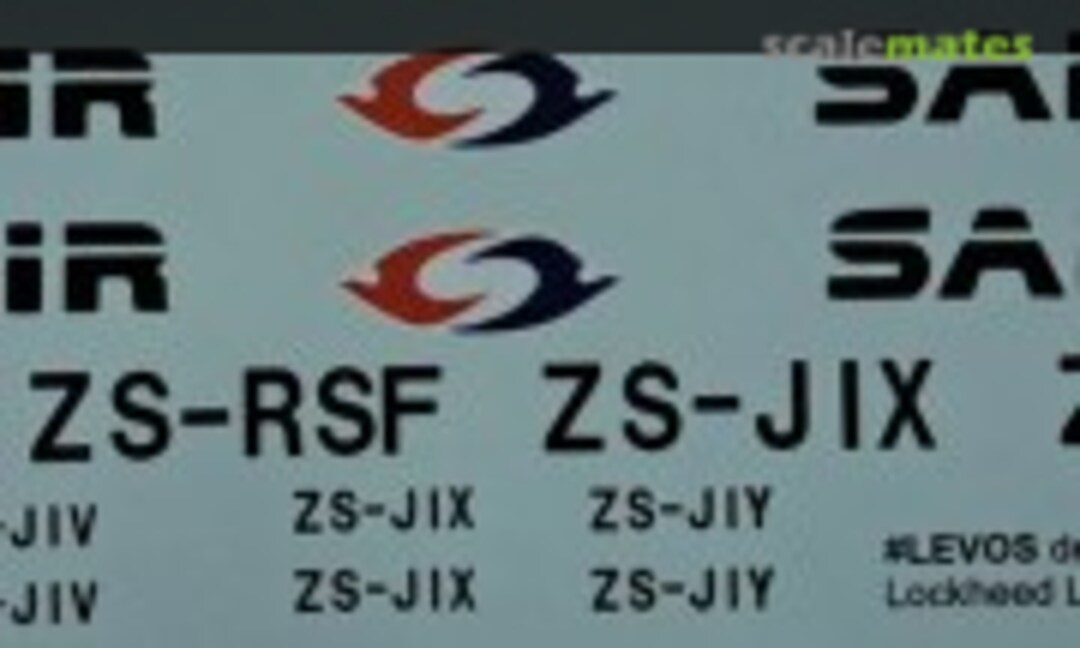 1:72 SAFAIR Lockheed L100-30 (Levos Decals )