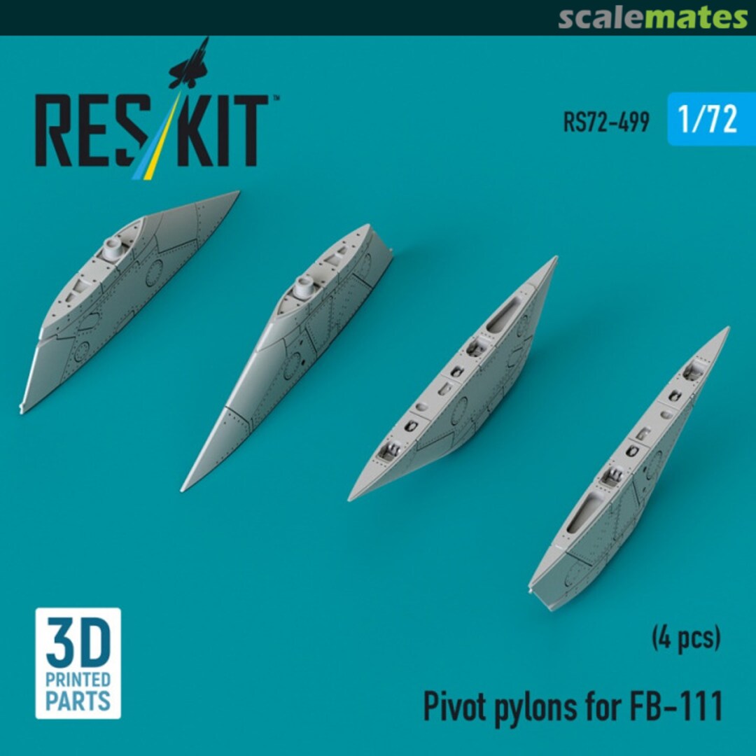 Boxart Pivot pylons for FB-111 (4 pcs) RS72-0499 ResKit Boxart Pivot pylons for FB-111 (4 pcs) RS72-0499 ResKit