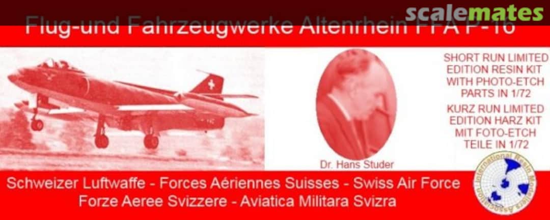 Boxart Flug-und Fahrzeugwerke Altenrhein FFA P-16 6 IRMA Boxart Flug-und Fahrzeugwerke Altenrhein FFA P-16 6 IRMA