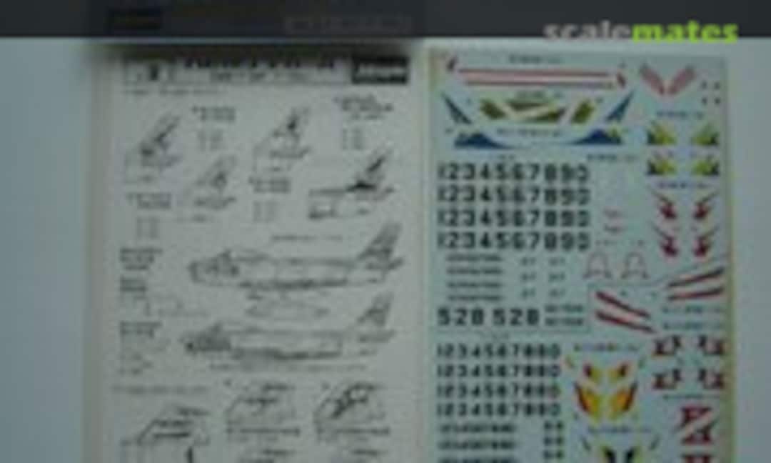 1:72 Hasegawa Decals: JASDF F-86F Sabre & F-104G Starfighter (Hasegawa 72-002) 72-002