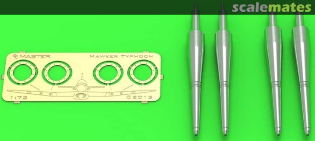 Boxart Hawker Typhoon Mk IB late type cannons with covered barrels AM-72-065 Master Boxart Hawker Typhoon Mk IB late type cannons with covered barrels AM-72-065 Master