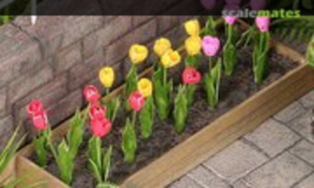 1:35 Tulips Paper Plant Kit (Kamizukuri A-3-35) A-3-35