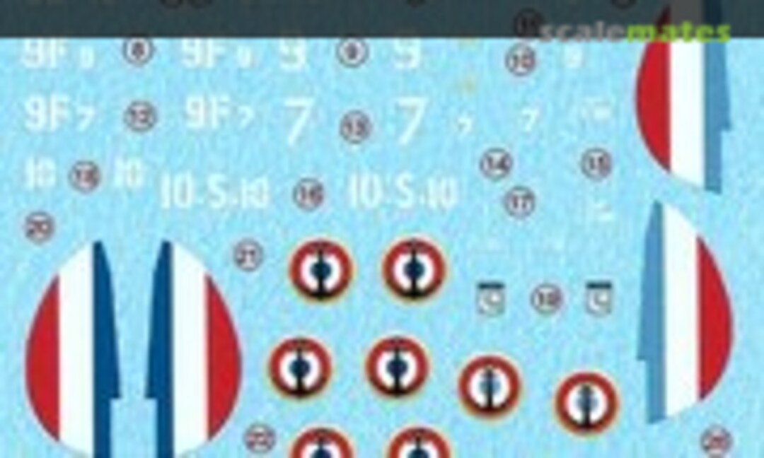 1:144 French Curtiss SB2C-5 Helldiver over Indochina (Berna Decals BD 144-14) BD 144-14