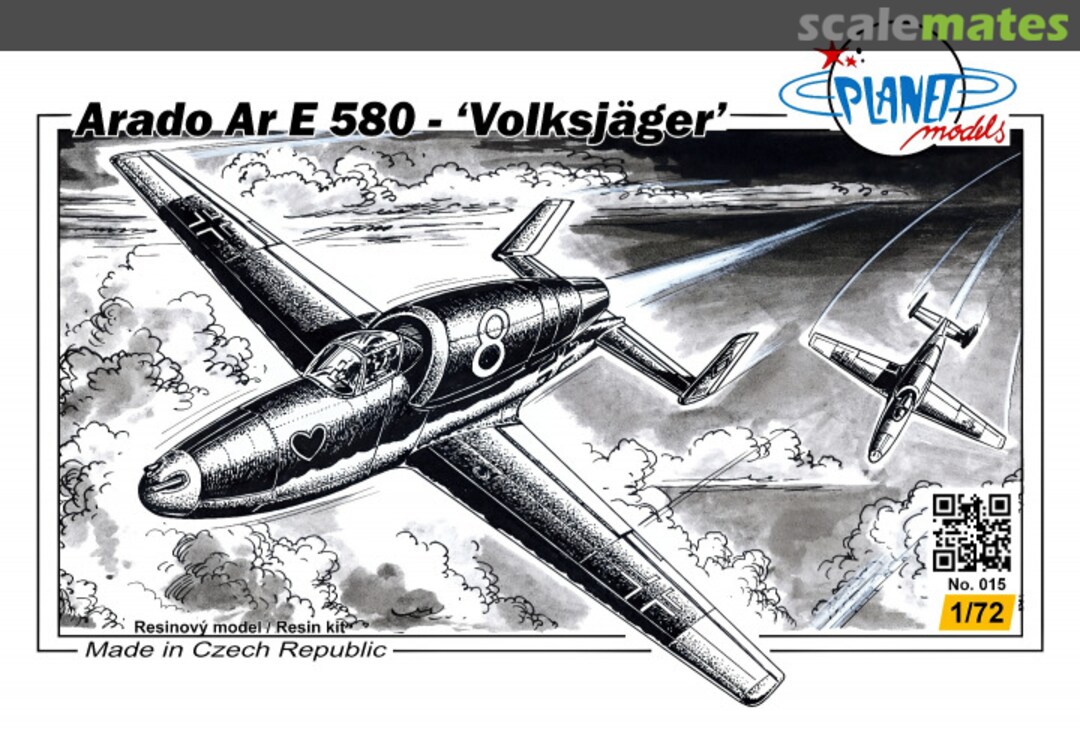Boxart Arado Ar E 580 - "Volksjäger" PLT015 Planet Models Boxart Arado Ar E 580 - "Volksjäger" PLT015 Planet Models