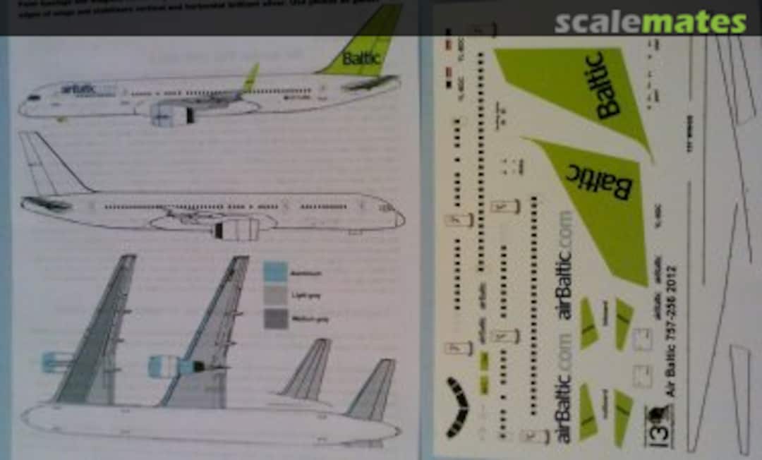 Boxart Boeing 757-200 Air Baltic 757-256 Pointerdog Decals Boxart Boeing 757-200 Air Baltic 757-256 Pointerdog Decals