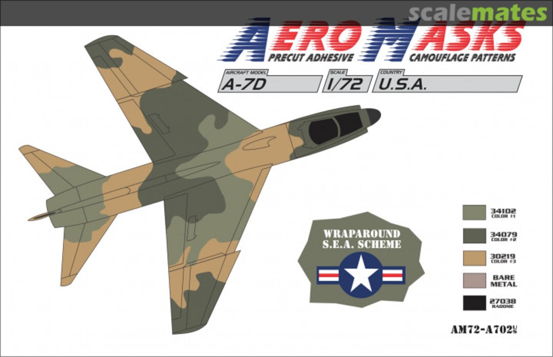 Boxart A-7D USA Wraparound SEA Scheme AM72-A702 AeroMasks Boxart A-7D USA Wraparound SEA Scheme AM72-A702 AeroMasks