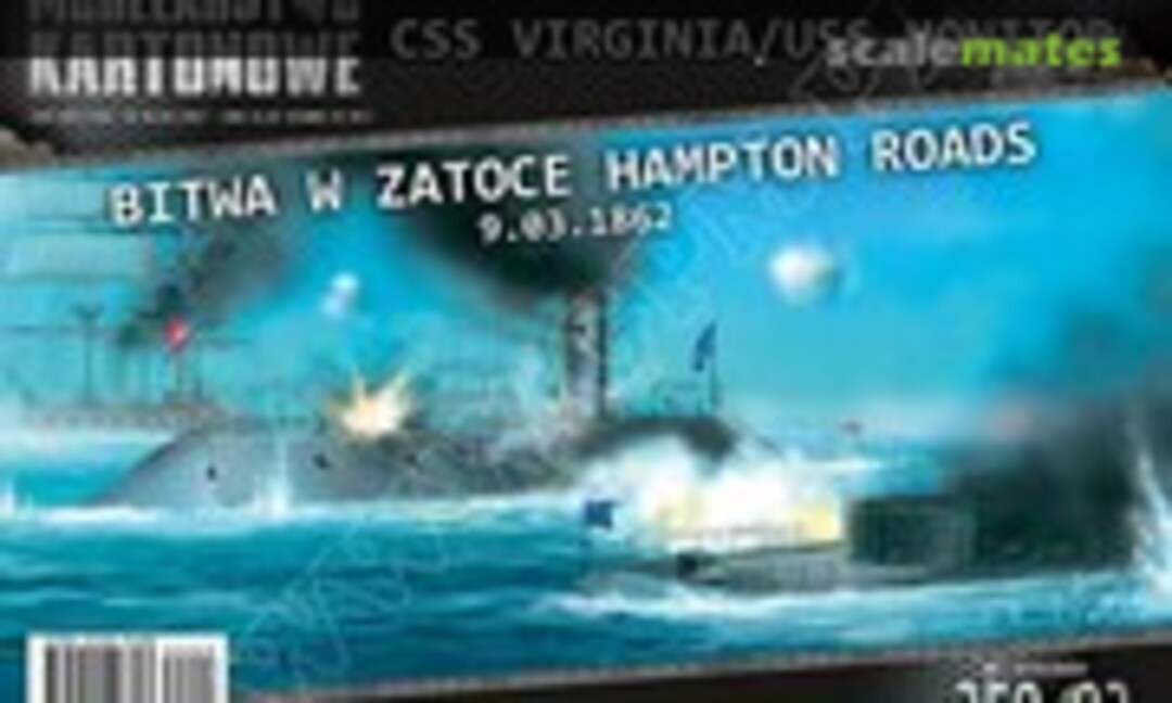 1:350 CSS Virginia &amp; USS Monitor (Proarte - Modelarstwo Kartonowe 350-03)