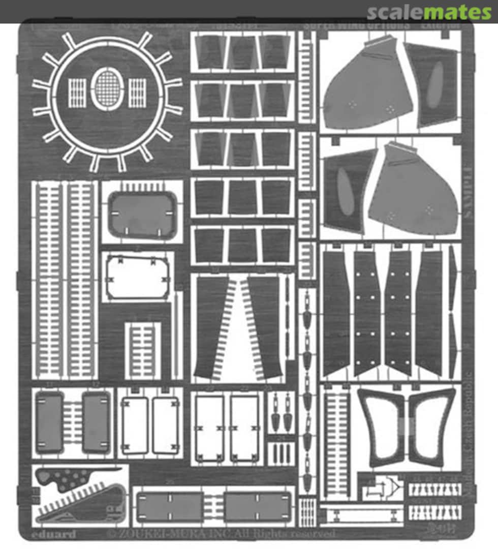 Contents Focke-Wulf Ta 152H-1 Exterior Set SWS02-M02 Zoukei-Mura