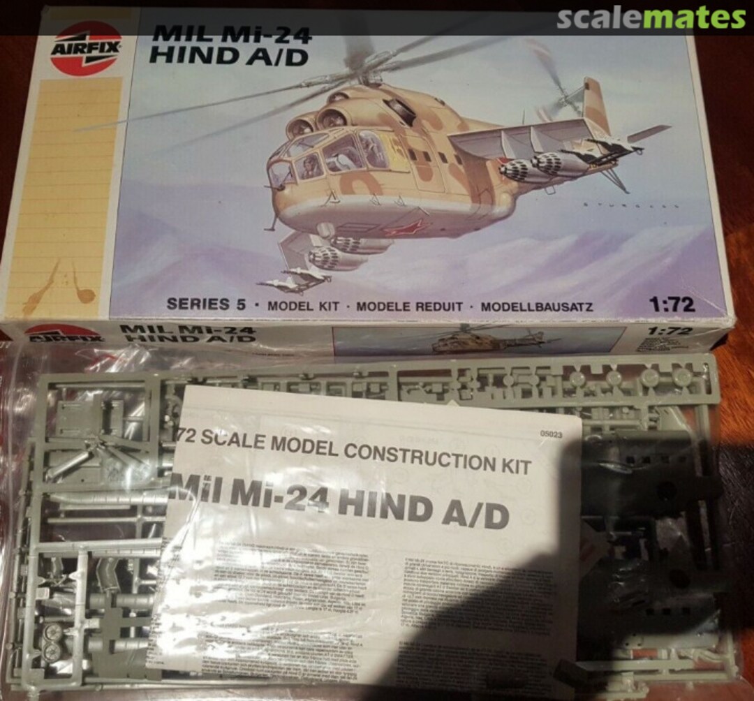 Contents Mil Mi-24 Hind A/D 05023 Airfix Contents Mil Mi-24 Hind A/D 05023 Airfix