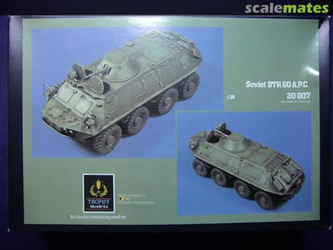 Boxart BTR-60 APC 20007 Trophy Models Boxart BTR-60 APC 20007 Trophy Models