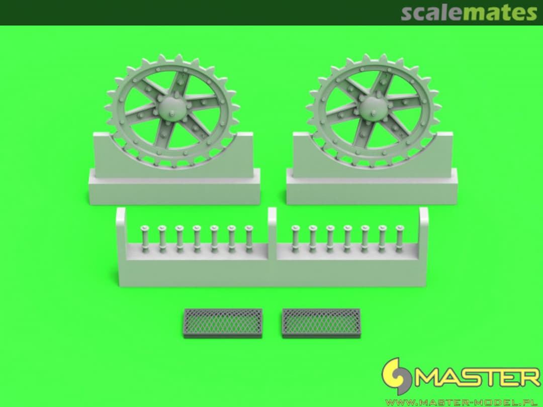 Boxart 7TP Drive wheels & engine grills GM-35-037 Master Boxart 7TP Drive wheels & engine grills GM-35-037 Master