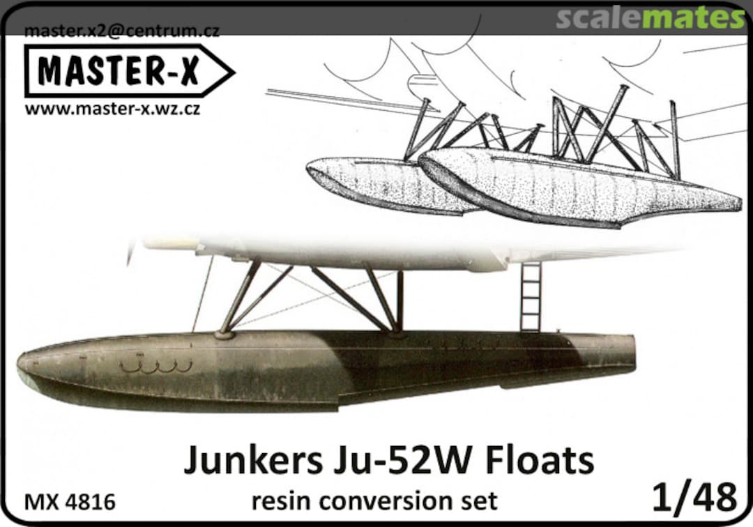 Boxart Junkers Ju 52 swimmer conversion MX 4816 Master-X Boxart Junkers Ju 52 swimmer conversion MX 4816 Master-X