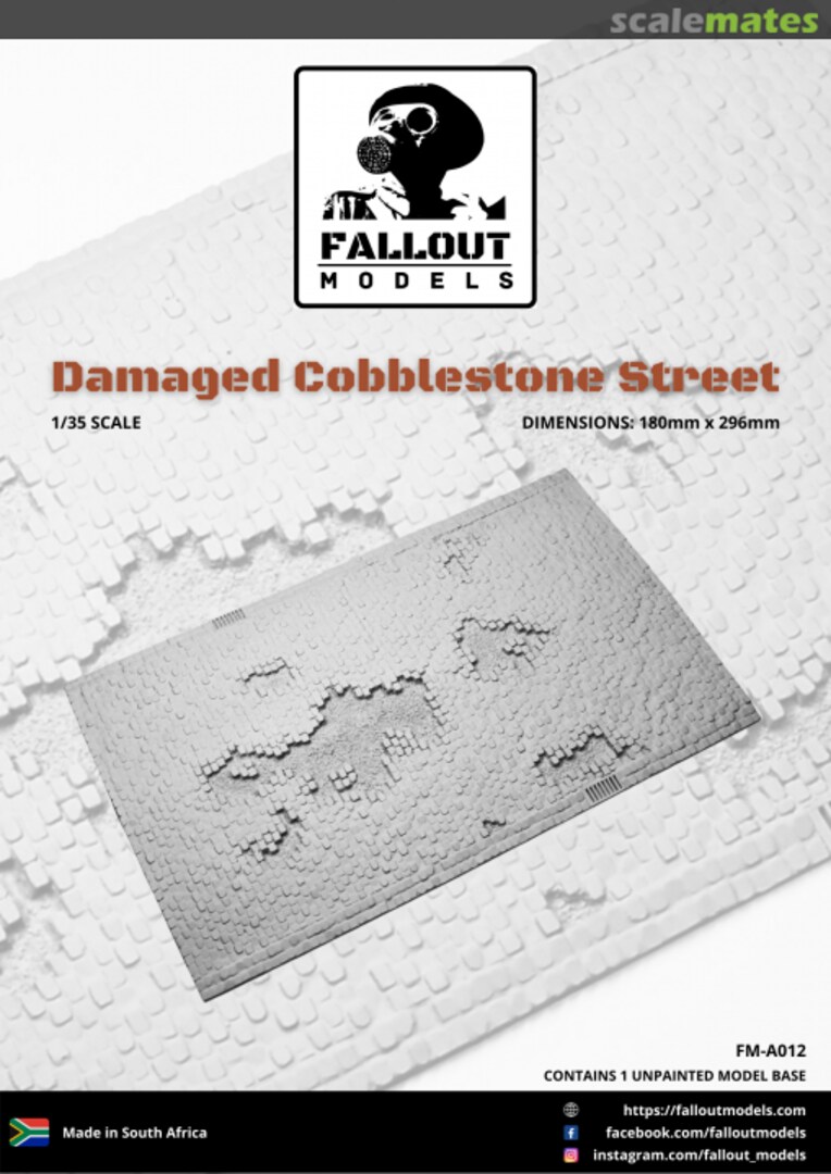 Boxart Cobblestone Street FM-A012 Fallout Models Boxart Cobblestone Street FM-A012 Fallout Models