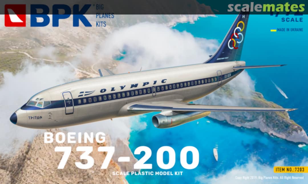 Boxart Boeing 737-200 7203 BPK Boxart Boeing 737-200 7203 BPK