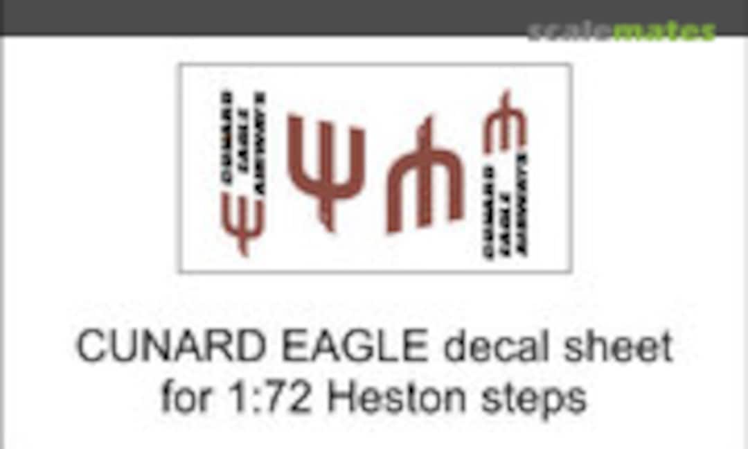 1:72 Cunard Eagle decal sheet for 1:72 Heston steps (Aircraft In Miniature Ltd GED72010F) GED72010F