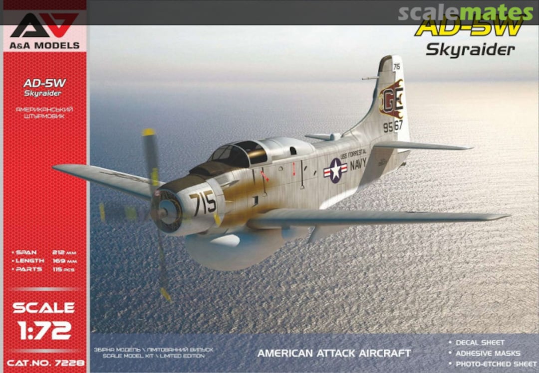 Boxart Douglas AD-5W Skyraider 7228 A&A Models Boxart Douglas AD-5W Skyraider 7228 A&A Models