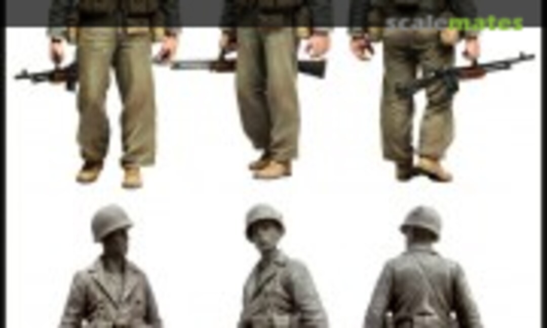 1:35 American Marines WW2 Pacific Ocean (BAR Gunner) (Evolution Miniatures EM-35055)